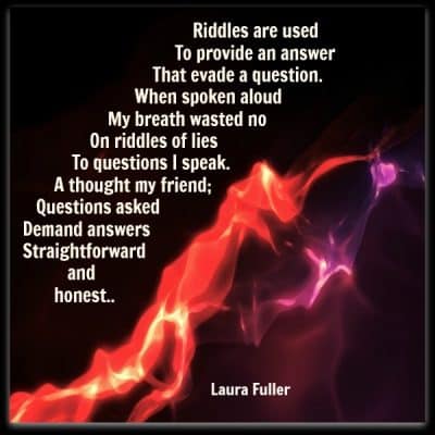 poem riddles of lies