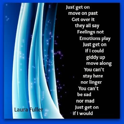 laura poem blue curtain on black