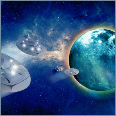 the earth and alien space ships depicting autoimmune disease-am Ian alien