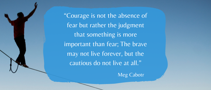 Inspirational Quotes To Give You Strength courage stronger than fear