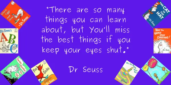 Dr. Seuss Quotes Life Lesson eyes shut