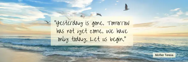 Yesterday is gone
