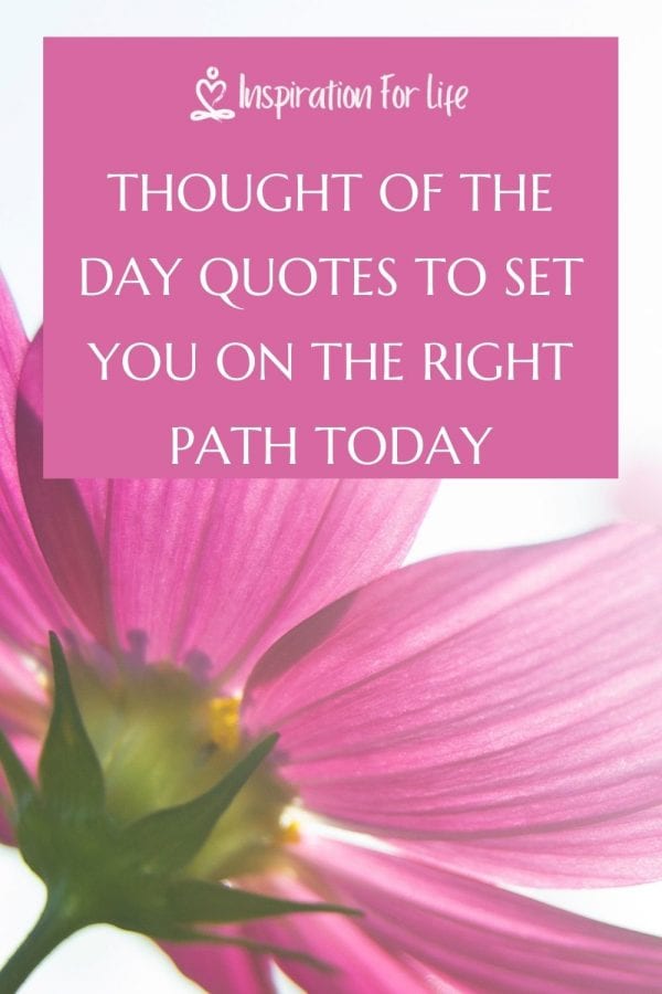 Thought Of The Day Quotes To Set Your Day On The Right Path pin