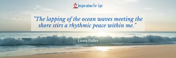 lapping ocean waves