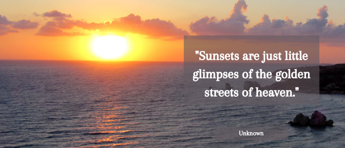 sunset quotes golden